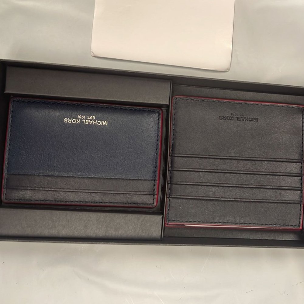 MICHAEL KORS MEN'S TALL CARD HOLDER WALLET SLIM BILLFORD LEATHER 36H9LGFF7L - Picture 5 of 8